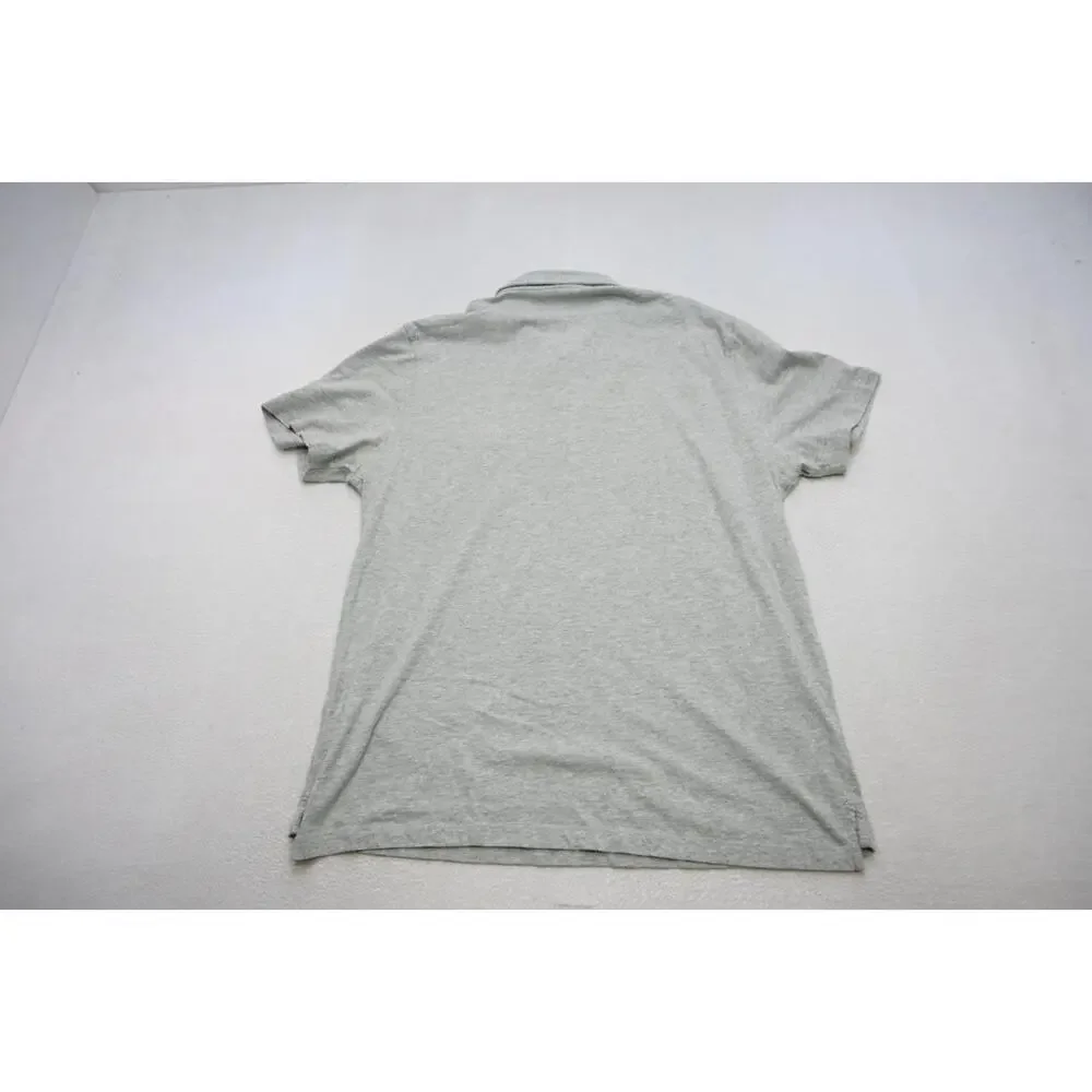 J Crew Mercantile Polo Gray Short‎ Sleeve Casual Prep Mens Size 2XL XXL